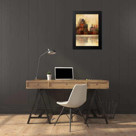 Golden Lagoon 2 Black Modern Wood Framed Art Print by Roko, Ken