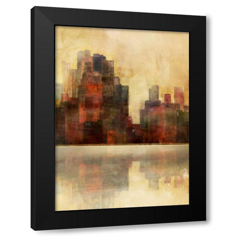 Golden Lagoon 2 Black Modern Wood Framed Art Print by Roko, Ken