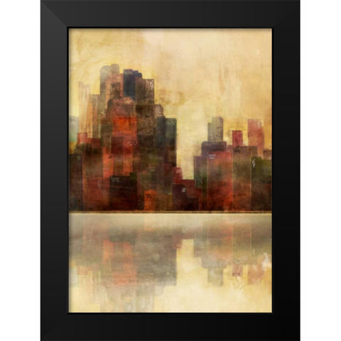 Golden Lagoon 2 Black Modern Wood Framed Art Print by Roko, Ken