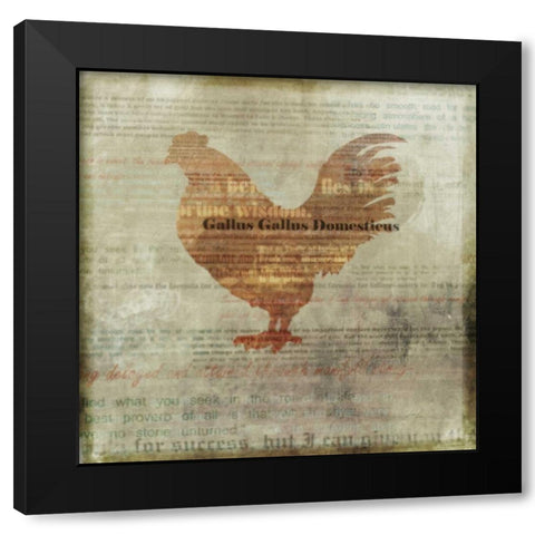 On The Farm 2 Black Modern Wood Framed Art Print with Double Matting by Roko, Ken