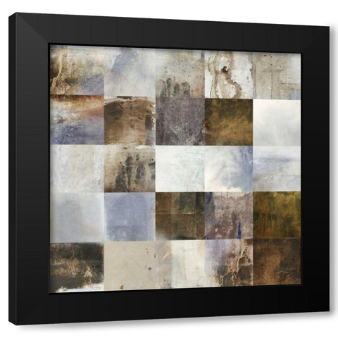 Marble Blocks 1 Black Modern Wood Framed Art Print by Roko, Ken