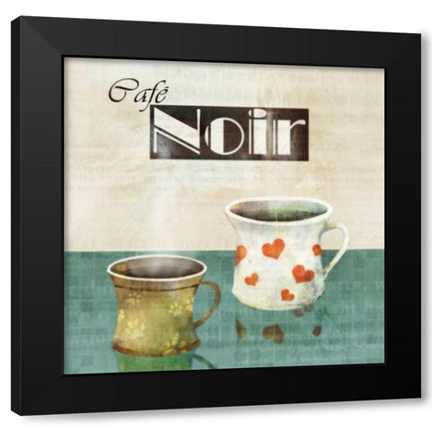 Black Coffee Break Black Modern Wood Framed Art Print with Double Matting by Roko, Ken