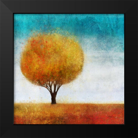 Golden Tree 2 Black Modern Wood Framed Art Print by Roko, Ken