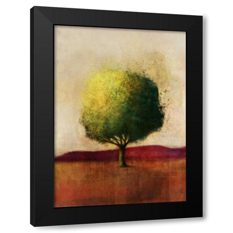 Colorful Horizon 1 Black Modern Wood Framed Art Print with Double Matting by Roko, Ken