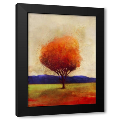 Colorful Horizon 2 Black Modern Wood Framed Art Print by Roko, Ken