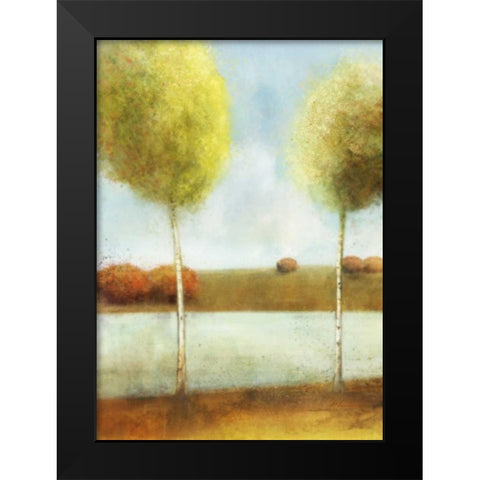 River Way 1 Black Modern Wood Framed Art Print by Roko, Ken