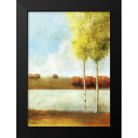 River Way 2 Black Modern Wood Framed Art Print by Roko, Ken