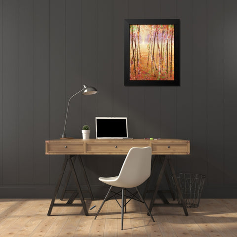 Golden Meadows 1 Black Modern Wood Framed Art Print by Roko, Ken