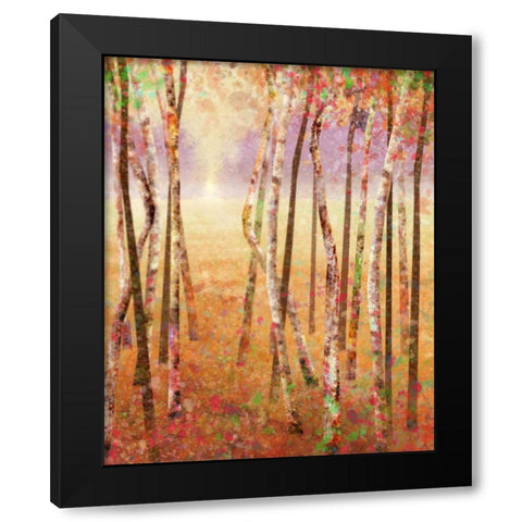 Golden Meadows 1 Black Modern Wood Framed Art Print by Roko, Ken