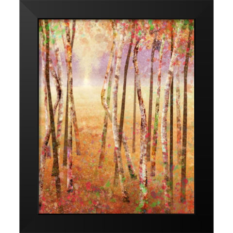 Golden Meadows 1 Black Modern Wood Framed Art Print by Roko, Ken