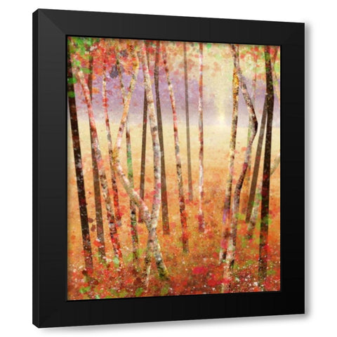 Golden Meadows 2 Black Modern Wood Framed Art Print by Roko, Ken