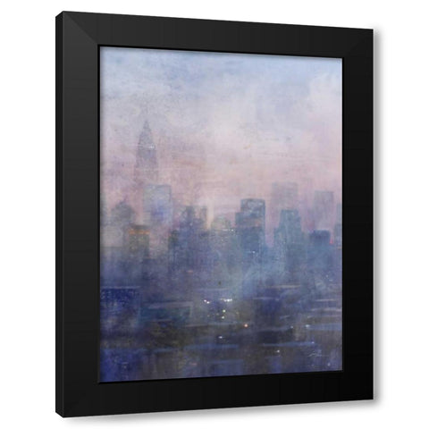 City Blues 1 Black Modern Wood Framed Art Print with Double Matting by Roko, Ken