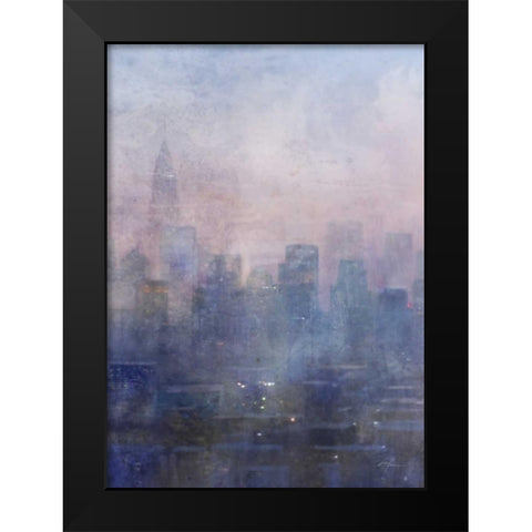 City Blues 1 Black Modern Wood Framed Art Print by Roko, Ken
