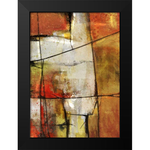 Flow 2 Black Modern Wood Framed Art Print by Roko, Ken