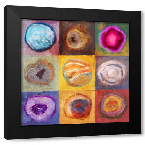 Side By Side 1 Black Modern Wood Framed Art Print with Double Matting by Roko, Ken