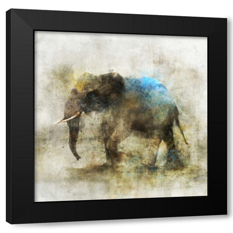 Pachyderm Dance 2 Black Modern Wood Framed Art Print with Double Matting by Roko, Ken