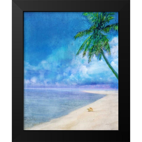 Palm Beach and Shell Black Modern Wood Framed Art Print by Roko, Ken