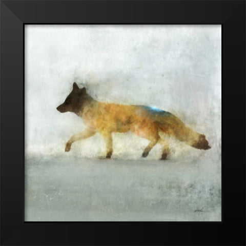 Fox Hunt 1 Black Modern Wood Framed Art Print by Roko, Ken