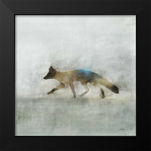 Fox Hunt 2 Black Modern Wood Framed Art Print by Roko, Ken