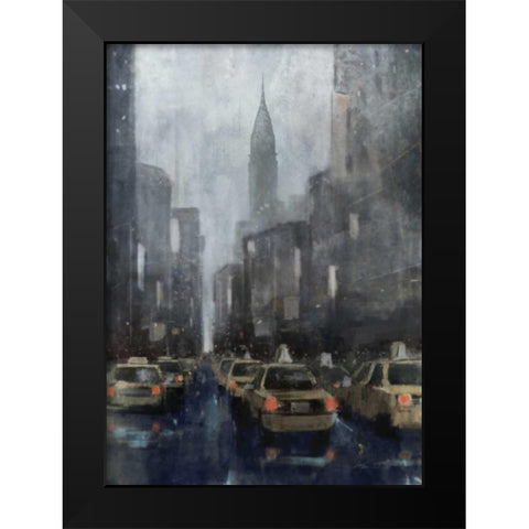 NYC Winter 2 Black Modern Wood Framed Art Print by Roko, Ken