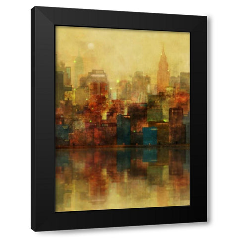 New York Sunshine Black Modern Wood Framed Art Print with Double Matting by Roko, Ken