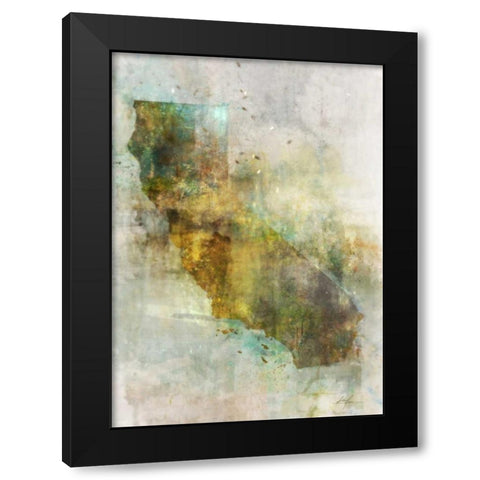 Earth Tones California Black Modern Wood Framed Art Print by Roko, Ken