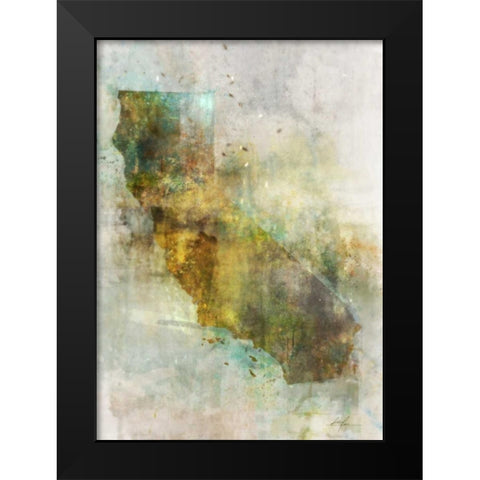 Earth Tones California Black Modern Wood Framed Art Print by Roko, Ken