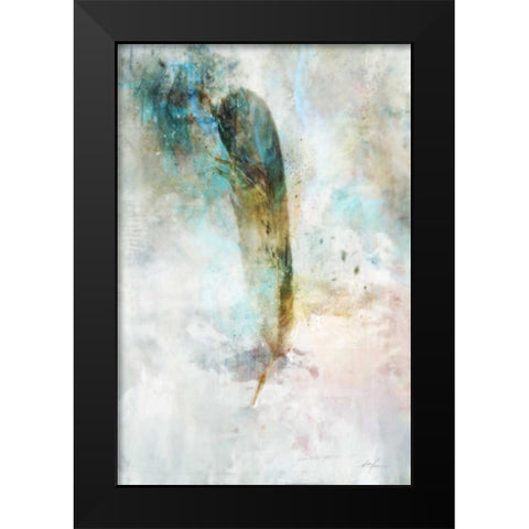 Celestial Feather 1 Black Modern Wood Framed Art Print by Roko, Ken
