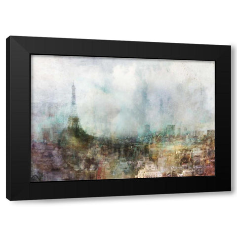 Our Paris Black Modern Wood Framed Art Print with Double Matting by Roko, Ken