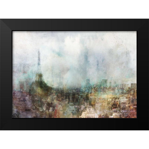 Our Paris Black Modern Wood Framed Art Print by Roko, Ken