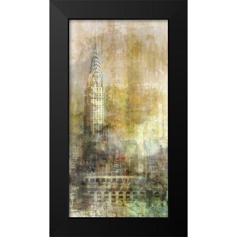 About The City Black Modern Wood Framed Art Print by Roko, Ken