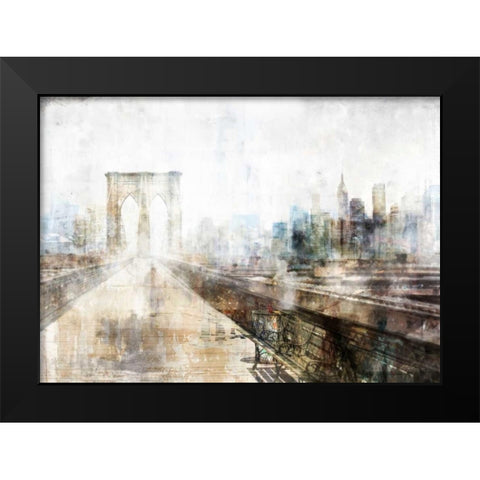 Brooklyn Impression Black Modern Wood Framed Art Print by Roko, Ken