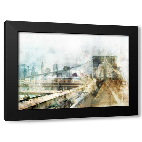 Bridge Impression Black Modern Wood Framed Art Print with Double Matting by Roko, Ken