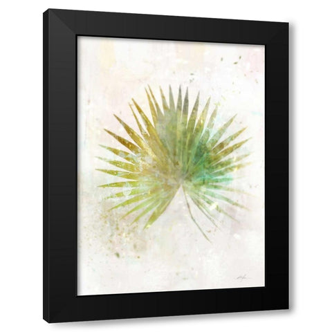Textured Fan Palm Black Modern Wood Framed Art Print with Double Matting by Roko, Ken