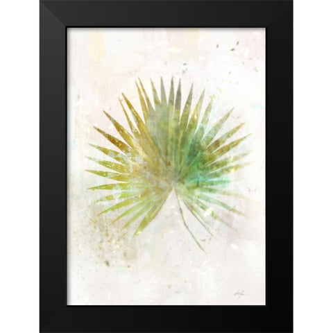 Textured Fan Palm Black Modern Wood Framed Art Print by Roko, Ken