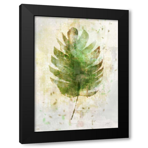 Textured Tropical Palm Black Modern Wood Framed Art Print by Roko, Ken
