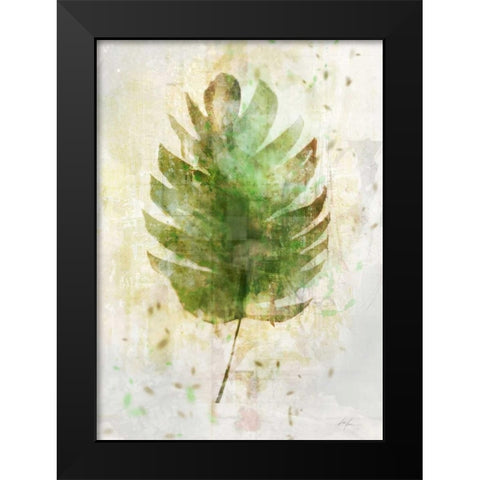 Textured Tropical Palm Black Modern Wood Framed Art Print by Roko, Ken