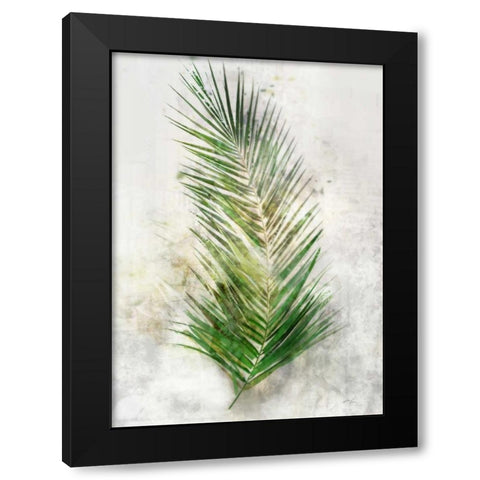 Textured Areca Palm Black Modern Wood Framed Art Print by Roko, Ken