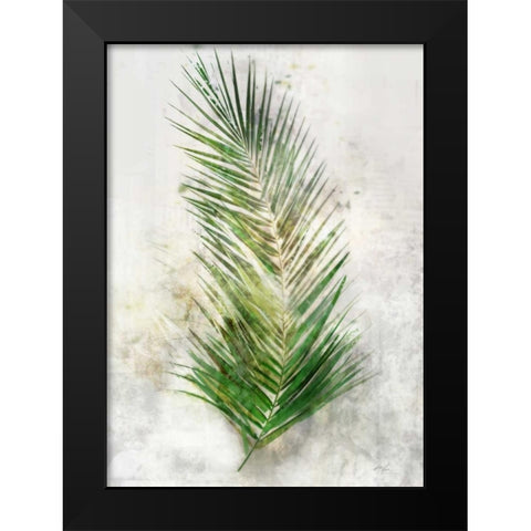 Textured Areca Palm Black Modern Wood Framed Art Print by Roko, Ken