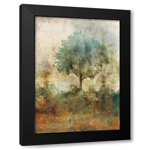 Shady Tree Black Modern Wood Framed Art Print by Roko, Ken