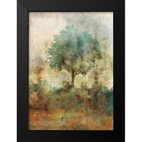 Shady Tree Black Modern Wood Framed Art Print by Roko, Ken