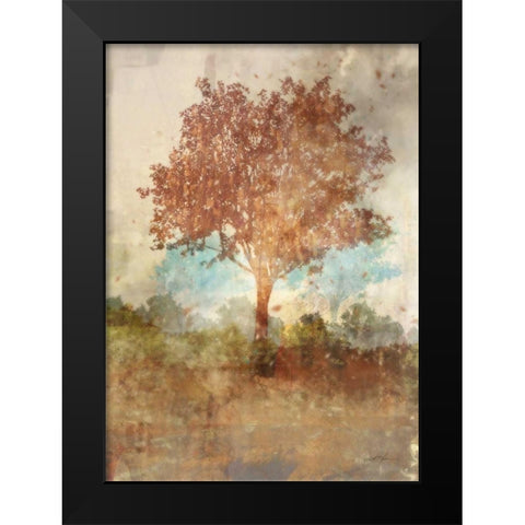 Sun Dappled Tree Black Modern Wood Framed Art Print by Roko, Ken
