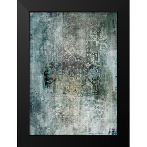 Worn and Faded Black Modern Wood Framed Art Print by Roko, Ken