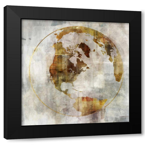 Worlds Apart Black Modern Wood Framed Art Print by Roko, Ken