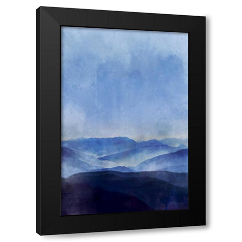 Indigo Range Black Modern Wood Framed Art Print by Roko, Ken