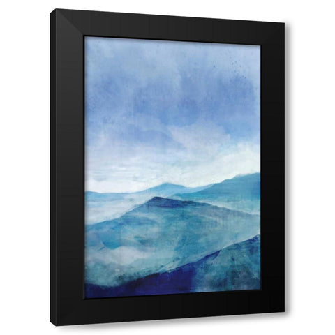 Blue Range Black Modern Wood Framed Art Print with Double Matting by Roko, Ken