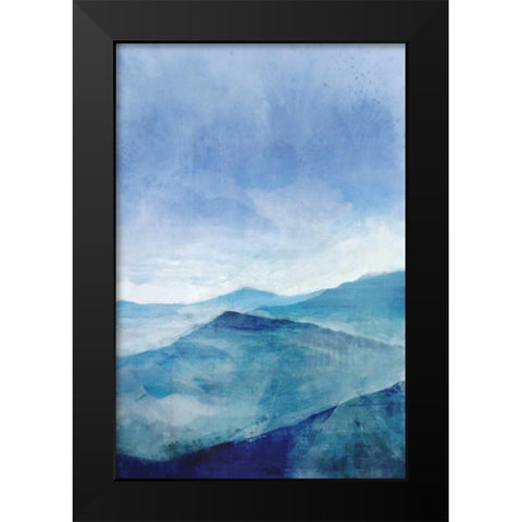 Blue Range Black Modern Wood Framed Art Print by Roko, Ken