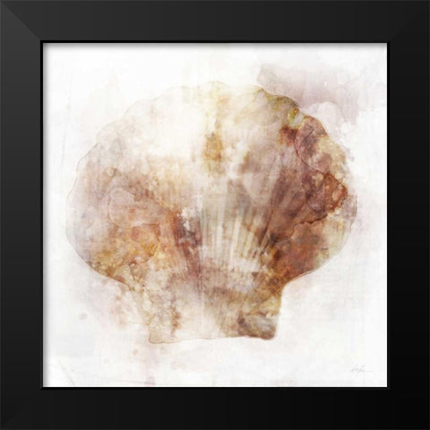 Coastal Mist Scallop Black Modern Wood Framed Art Print by Roko, Ken