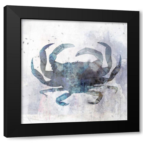 Coastal Mist Crab Black Modern Wood Framed Art Print with Double Matting by Roko, Ken