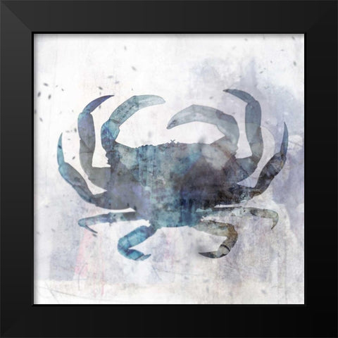 Coastal Mist Crab Black Modern Wood Framed Art Print by Roko, Ken